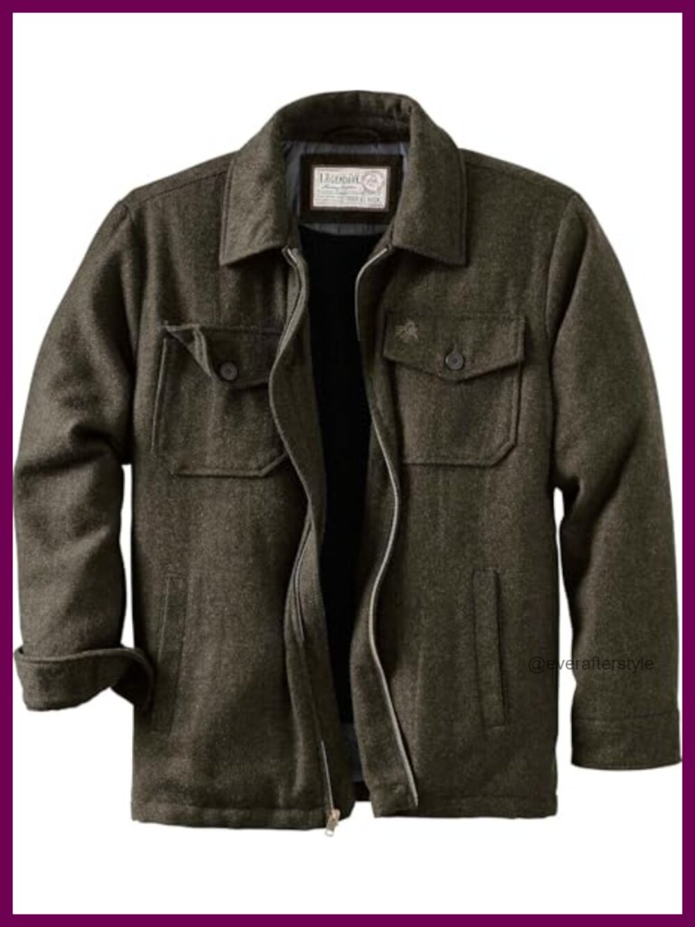 Mens Wool Coat Sherpa Lined Heavyweight Jacket Overcoat
